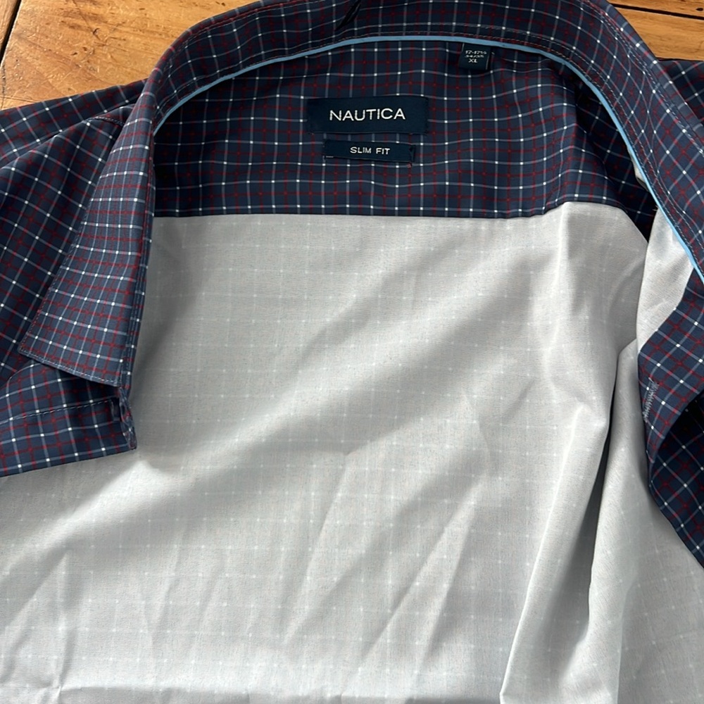 Nautica Men’s button down slim shirt size XL new - Picture 9 of 13